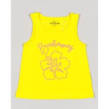 Camiseta niña verano amarilla dibujo