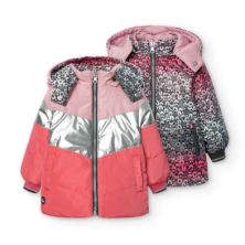 Parka reversible de bebé niña