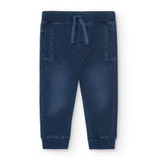 Pantalón denim de felpa niño -Boboli