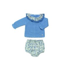 Conjunto bebé invierno Juliana ,Cielo