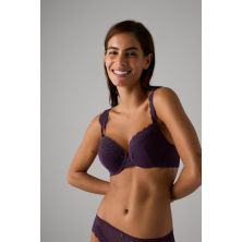 Sujetador mujer push up Midnight plum Ysabel Mora