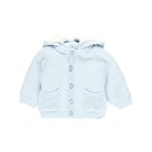 Chaqueta tricotosa con capucha de bebé