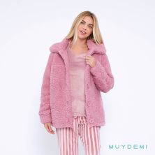 Bata invierno mujer rosa Muydemi