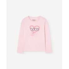 Camiseta manga larga rosa  Losan infantil