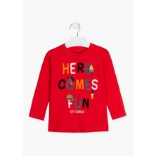 CAMISETA DE MANGA LARGA CON PRINT