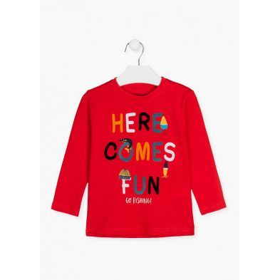 CAMISETA DE MANGA LARGA CON PRINT