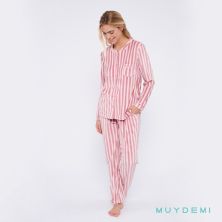 Pijama invierno mujer rosa Muydemi