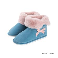 Botas de casa mujer rosa  Muydemi