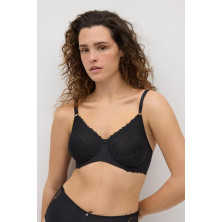 Sujetador mujer reductor copa D Negro