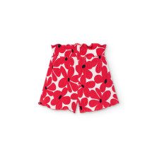 Bermudas punto flores niña