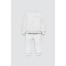 Conjunto bebé manga larga Ysabel Mora Gris