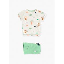 CONJ:CAMISETA Y BERMUDA ALGODON