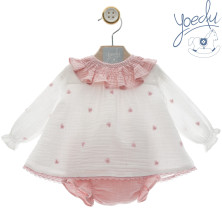 Jesusín bebé invierno blanco y rosa Yoedu