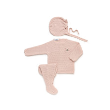 Conjunto invierno 3pzas. rosa palo Juliana