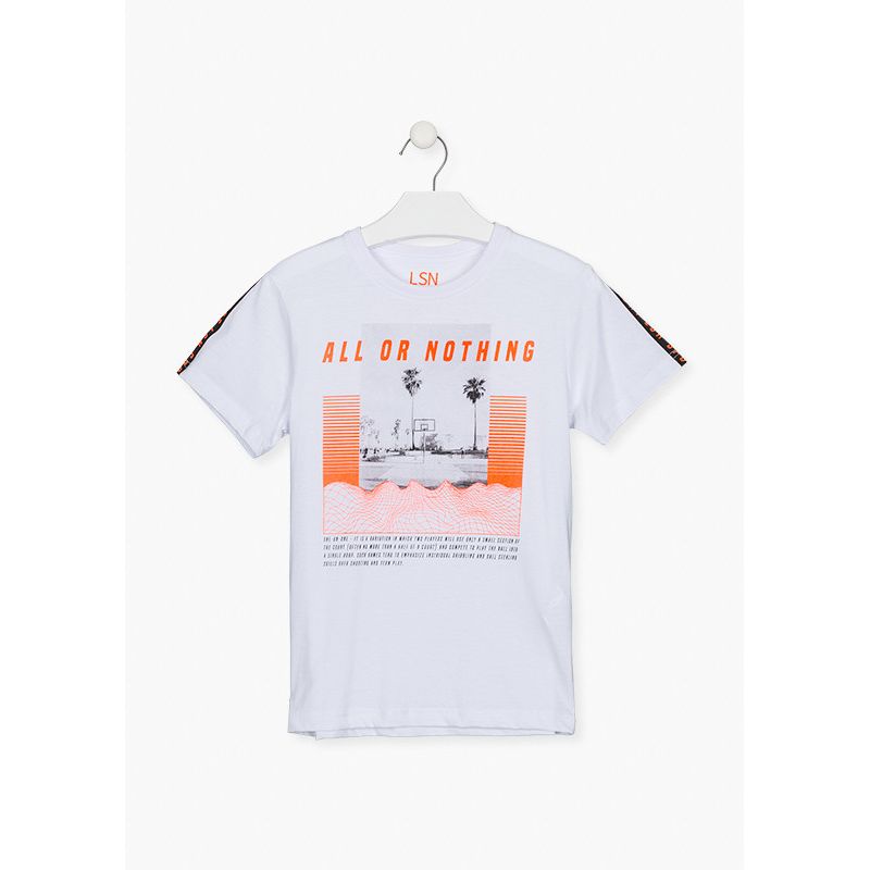 CAMISETA MANGA CORTA CON PRINT