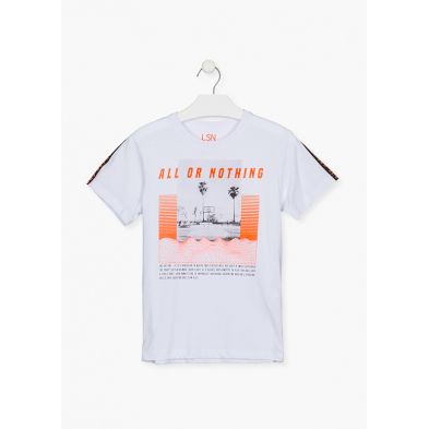 CAMISETA MANGA CORTA CON PRINT CAMISETA MANGA CORTA CON PRINT