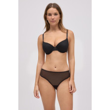 CONJUNTO SUJETADOR CON ARO CON RELLENO Y BRAGA MIDI