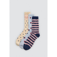 CALCETÍN FRANELA MUJER  YSABEL MORA