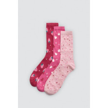 CALCETÍN MUJER PACK 3 SURTUDO YSABEL MORA