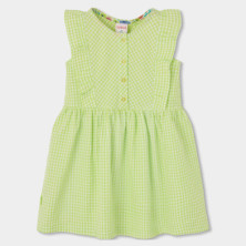 Vestido popelín cuadros de niña -Boboli