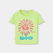 Camiseta punto manga corta de niña Boboli