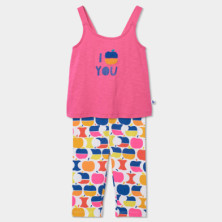 Conjunto punto manzanas de niña -Boboli