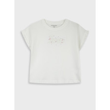 Camiseta manga corta niña blanca "Love"Energiers