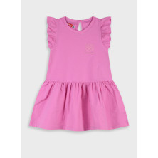 Vestido verano volante rosa Emergiers