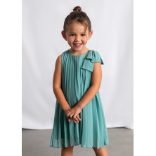 Vestido plisado lazo niña Mayoral