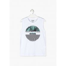 Camiseta niño sin mangas con print
