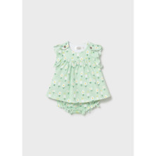 Vestido punto estampado recién nacida