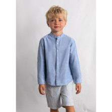 Conjunto niño con bermuda lino Mayoral