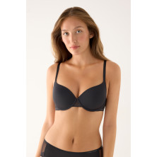 Sujetador mujer con aro y relleno Ysabel Mora Paula Color Negro Paula Echevarría