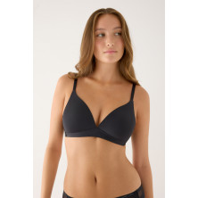 Sujetador mujer sin aro con relleno Ysabel Mora Negro Paula Echevarría