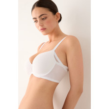 Sujetador mujer capacidad con aro Sol Ysabel Mora Blanco Paula Echevarría