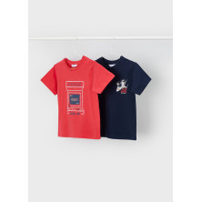 Set 2 camisetas manga corta