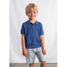 Bermuda niño ceremonia lino rayas