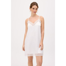 Camisón blanco lenceria tirantes