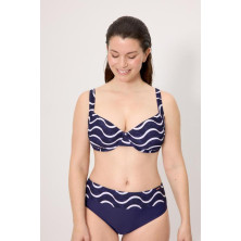 Top bikini reductor con aro Copa F Ysabel Mora