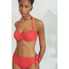 Top de bikini bandeau copa c tejido piqué ysabel mora