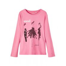 Camiseta manga larga niña name it rosa