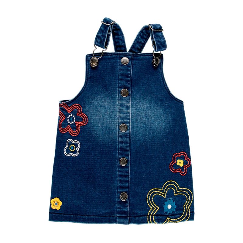 Pichi denim punto de bebé niña