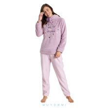 Pijama invierno mujer malva muydemi