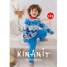 Pijama infantil niño coralina azúl