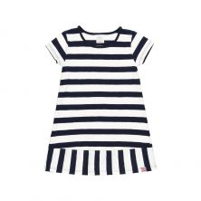 Vestido punto listado de nia