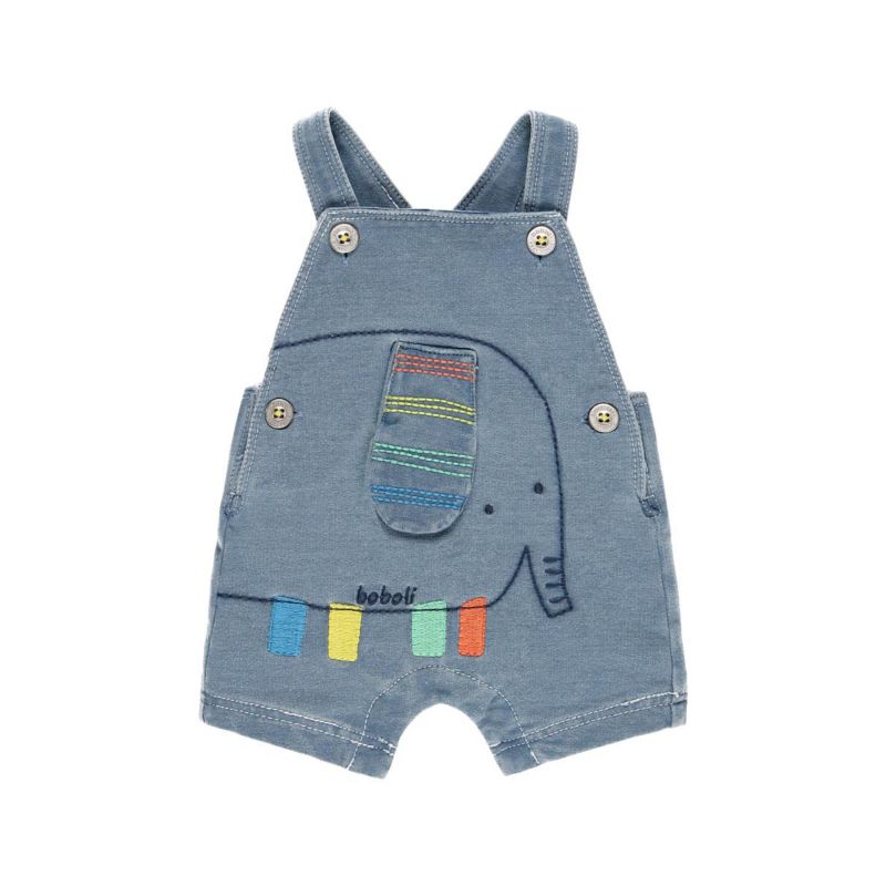 Peto felpa denim de beb nio Peto felpa denim de beb nio
