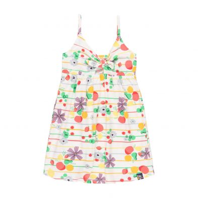 Vestido punto frutas de niña