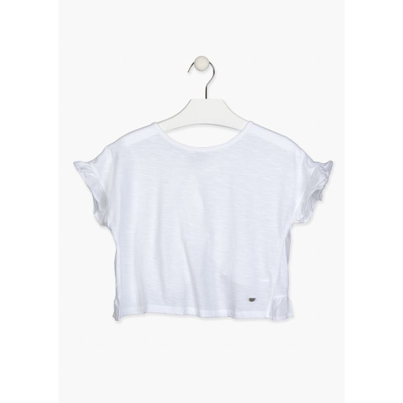 CAMISETA MANGA CORTA CON VOLANTES
