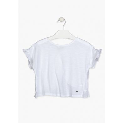 CAMISETA MANGA CORTA CON VOLANTES CAMISETA MANGA CORTA CON VOLANTES