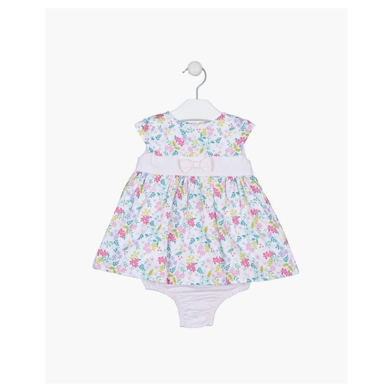 Vestido De New Born Niña En Manga Corta En Popelin Estampado Y Braguita Vestido De New Born Niña En Manga Corta En Popelin Estampado Y Braguita